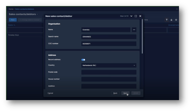 CRM connectie - Synchroniseren van bedrijven