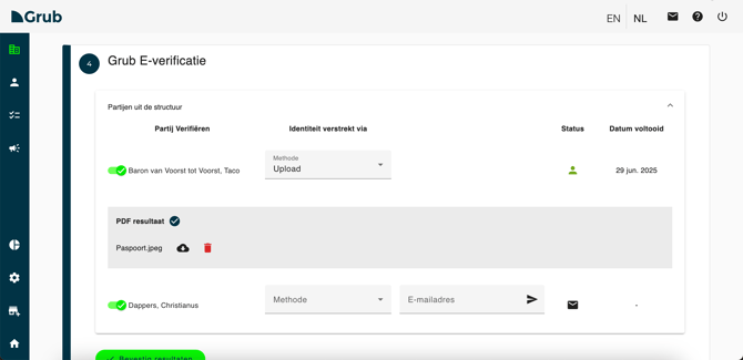 Grub e-Verificatie - Stap 4 cliëntenonderzoek